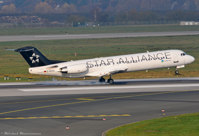 D-AFKA -- Fokker 100 -- Contact Air (Lufthansa)