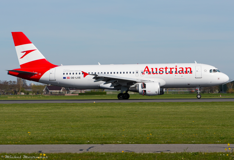 OE-LXE -- Airbus A320 -- Austrian Airlines
