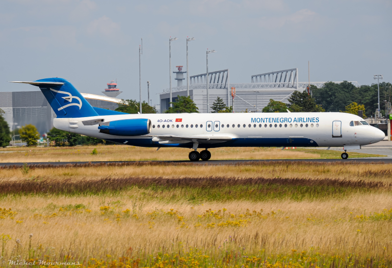 4O-AOK -- Fokker 100 -- Montenegro Airlines