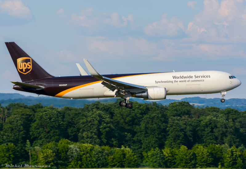 N348UP -- Boeing 767-300F -- UPS