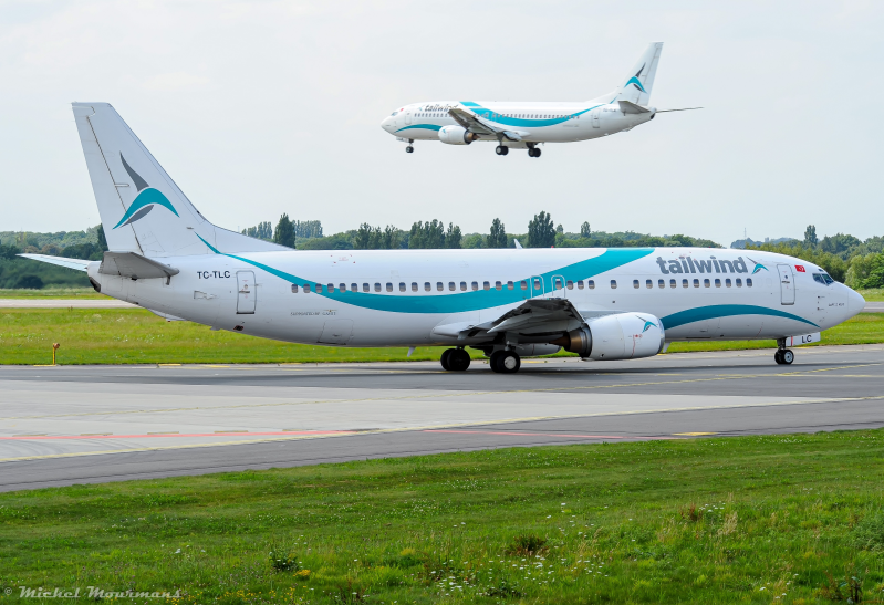 TC-TLC + TC-TLA -- Boeing 737-400 -- Tailwind Airlines