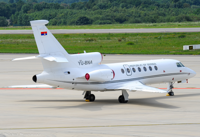 YU-BNA -- Dassault Falcon 50 -- Government of Serbia