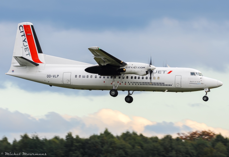 OO-VLP -- Fokker 50 -- CityJet