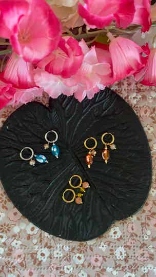 Gemstone earrings