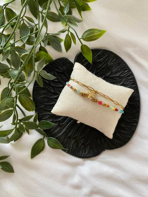 Starfish colurful bracelet