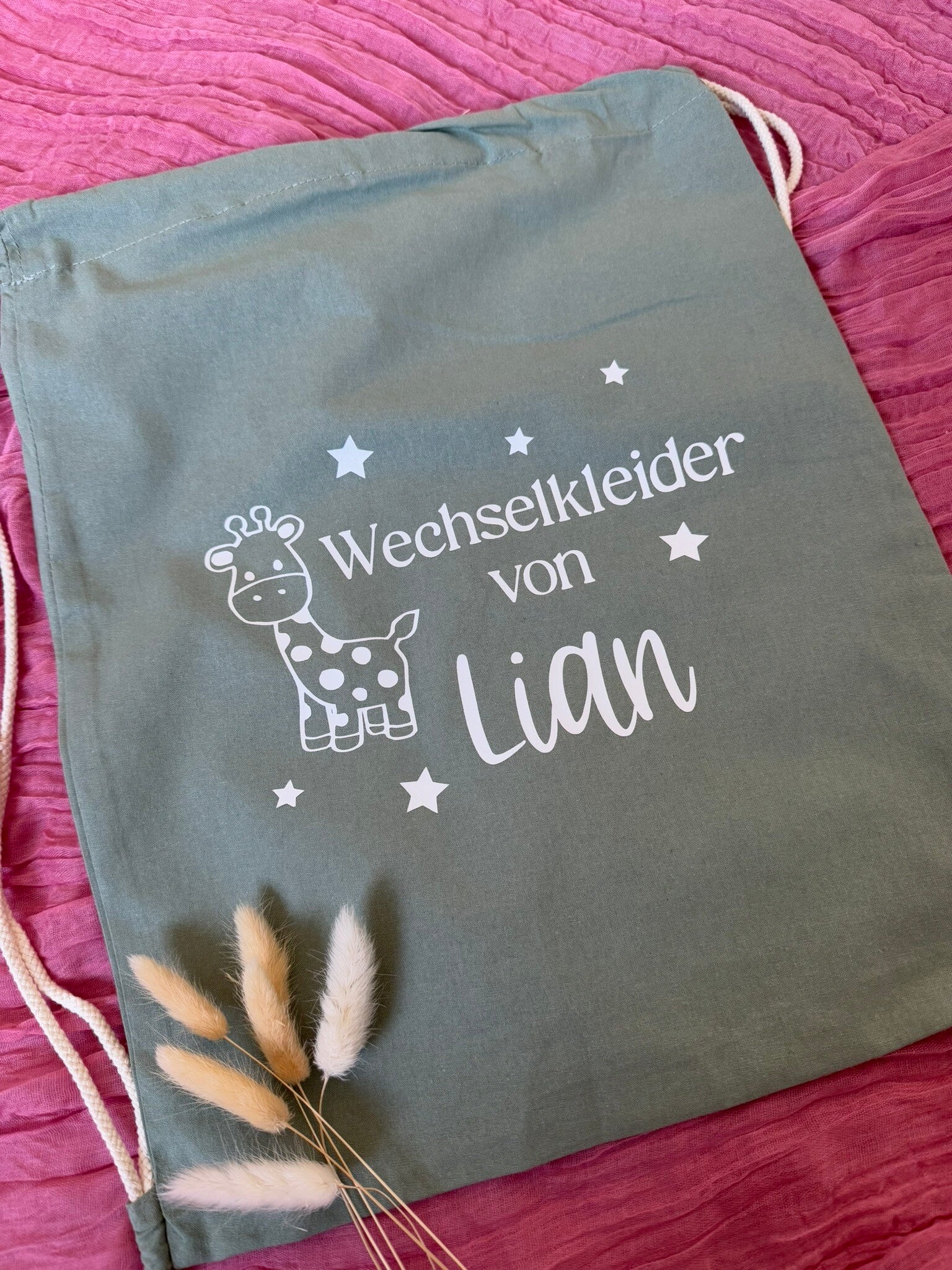 Beutel Motiv Giraffe