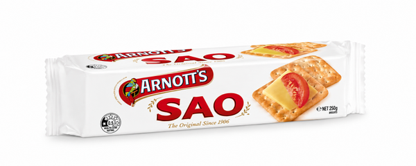 Arnott's SAO – Carton de 20 paquets x 250g