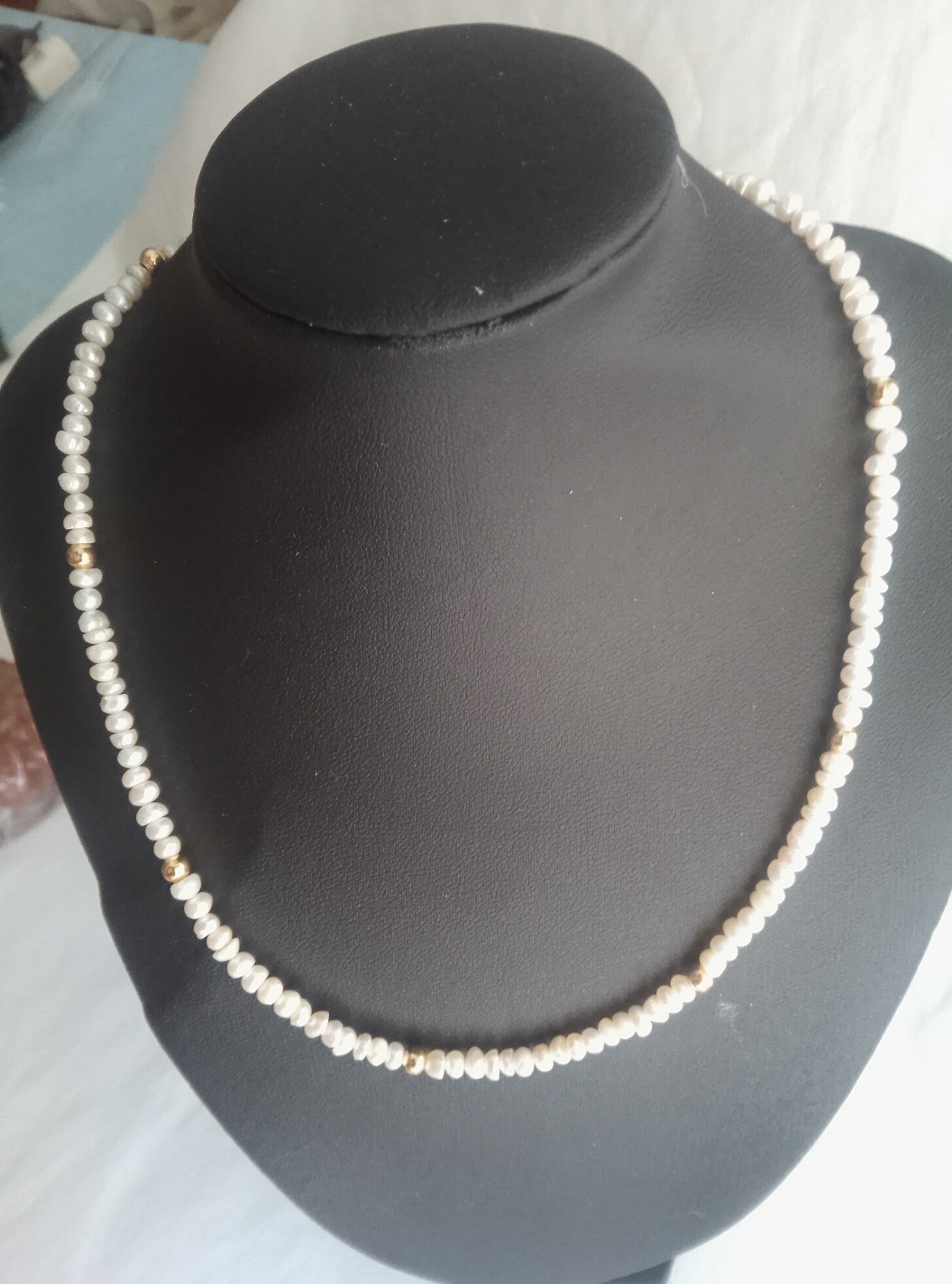 Collar en perlas de agua dulce