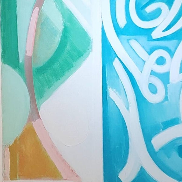 Les deux élements - Walter FIRPO - 50x61cm