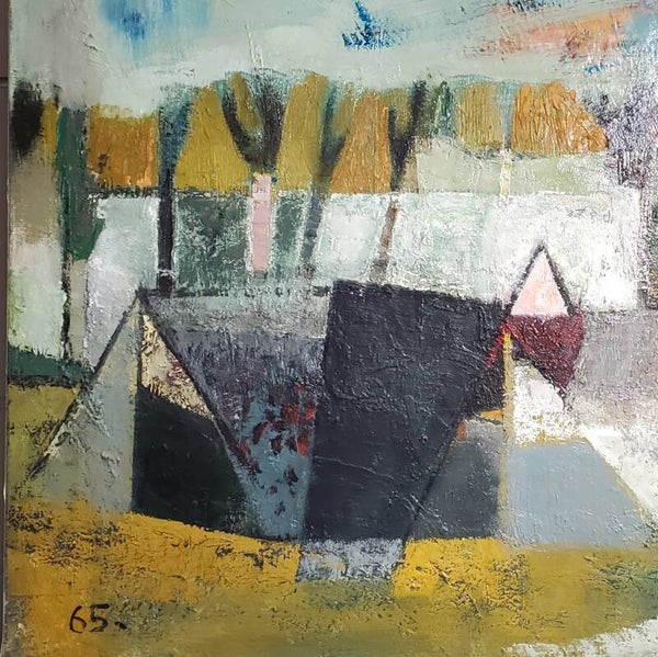 Village Cubique - Jean DANNET - 92x65cm
