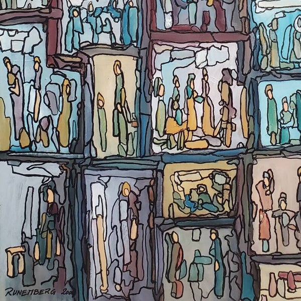 Windows Art "Crowd 01" • Louis Runemberg • 54x73cm