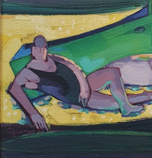 Roland GAUBERT ° Les Canotiers ° 33X23cm