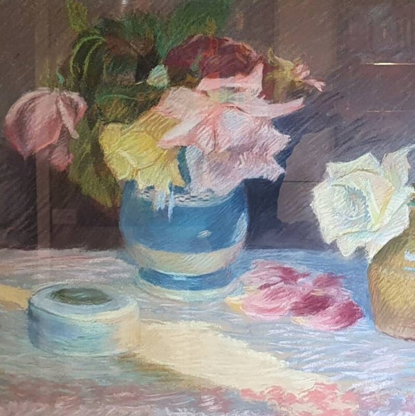 Bouquet sur table • Hippolyte MADELAINE • 48x36cm