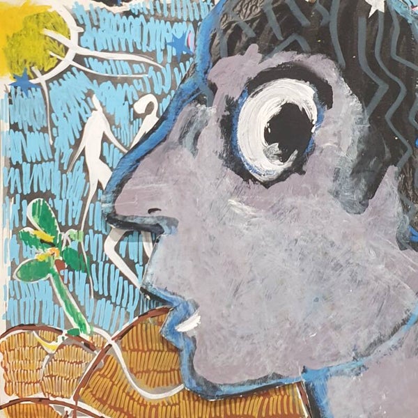 Portrait • Francis CAUDRON • 42x42cm