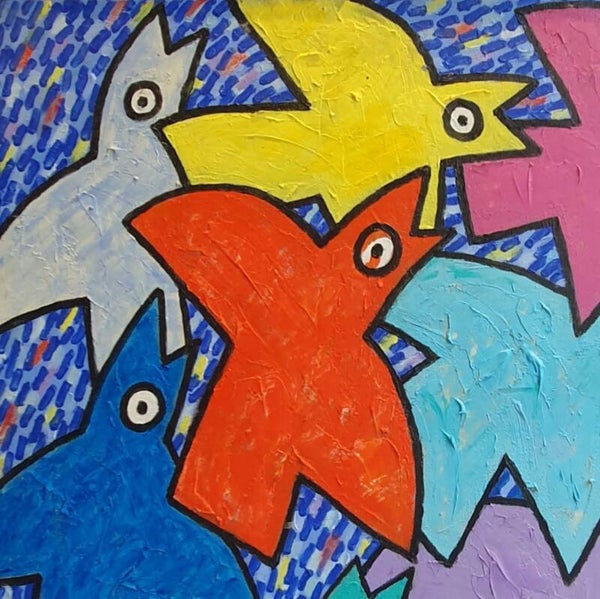 Les Oiseaux • Alain Michel BOUCHER • 45x55cm