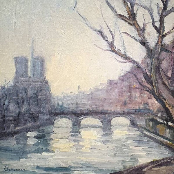 La Seine à Paris • Jacques LEBOURGEOIS • 60x48