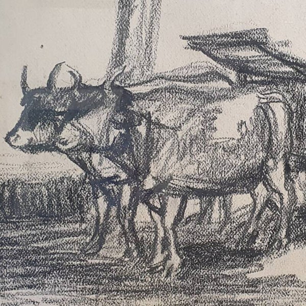 La Charrue • Léonard BORDES • 48x35cm