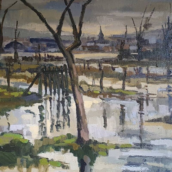 Inondation • HERANVAL • 60x49cm