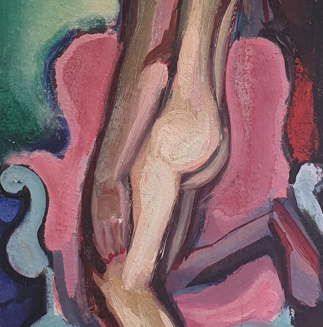 Nu dans un interieur - Roland GAUBERT - 53x24cm