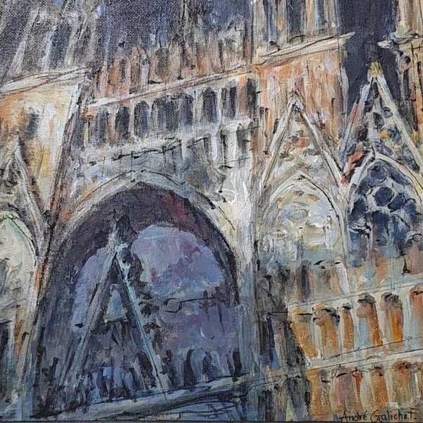 Cathédrale de Rouen • André GALICHET • 23x23cm