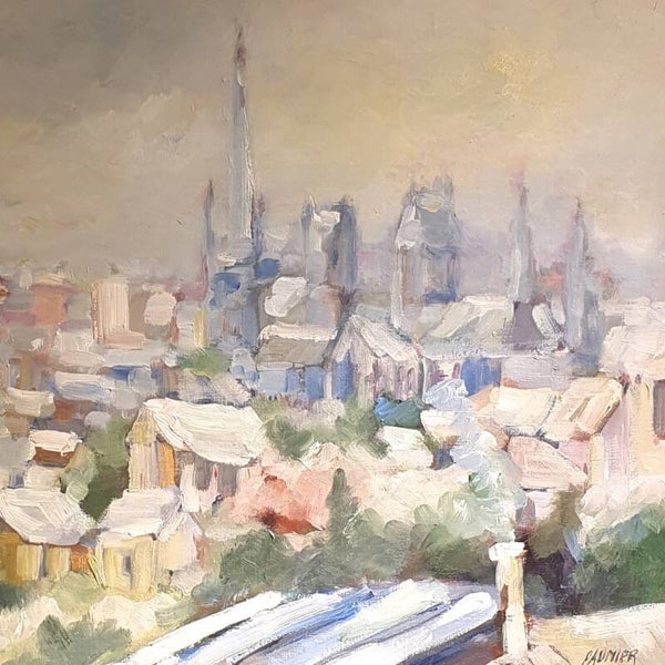 Rouen sous la neige • Liliane PAUMIER •