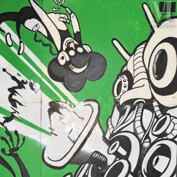 Mégaphone • 3 MÉGABITS • 207x158cm