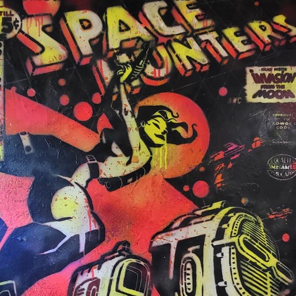 Space Hunters - Romain VACHER "3MEGABITS" - 73x105cm