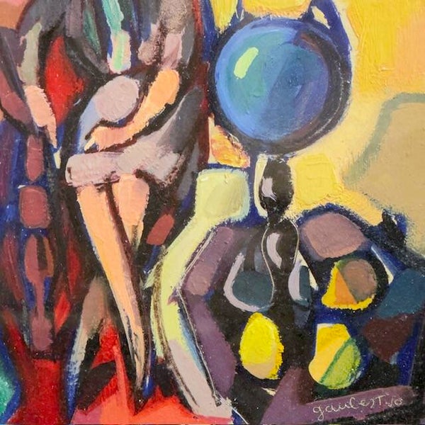 Agnès à l'atelier de Paris - Roland GAUBERT - 22x15cm