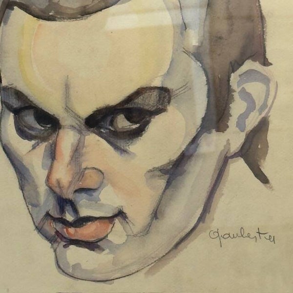 Autoportrait  - Roland GAUBERT - 38x28cm
