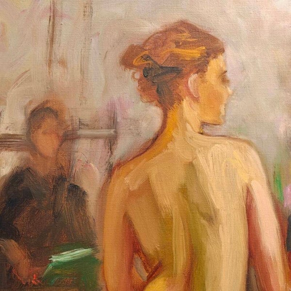 Le beau modèle • Jean-Louis LEMAIRE • 46x61cm