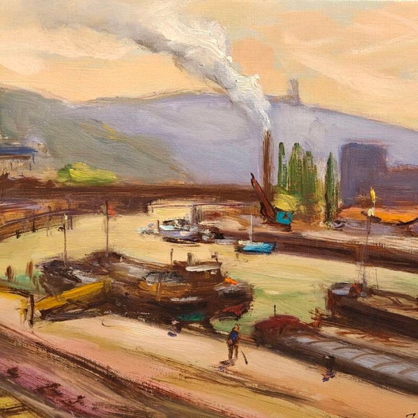 Le pré aux loups • Jean-Louis LEAMAIRE • 41x33,5cm