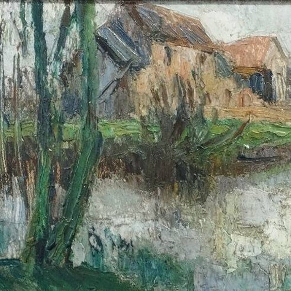 La mare aux canards - Aline LE MOUTON - 40x26cm