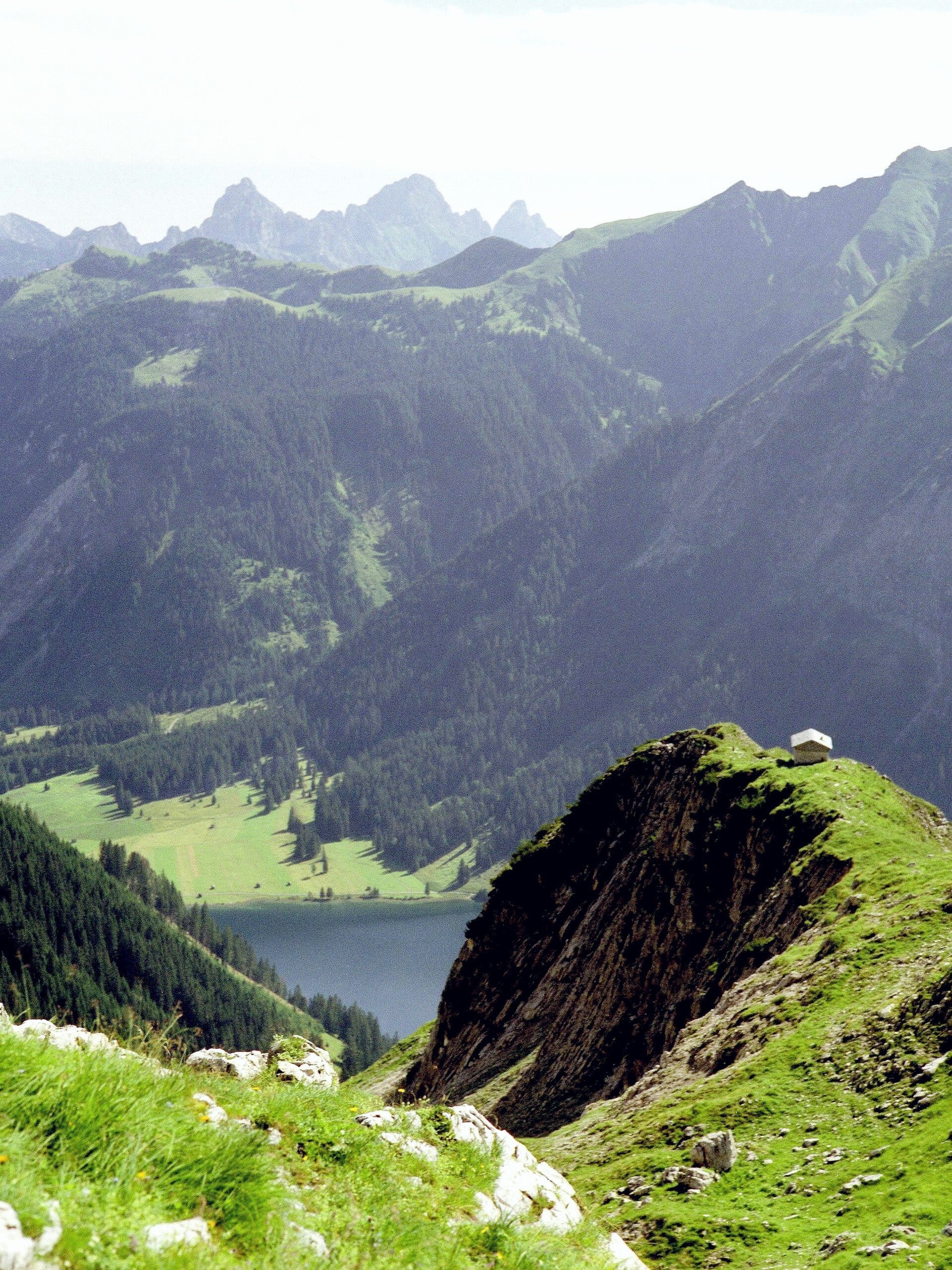 Schäferalpe Blick Vilsalpsee Jubiläumsweg Saalfelder Höhenweg Traualpen