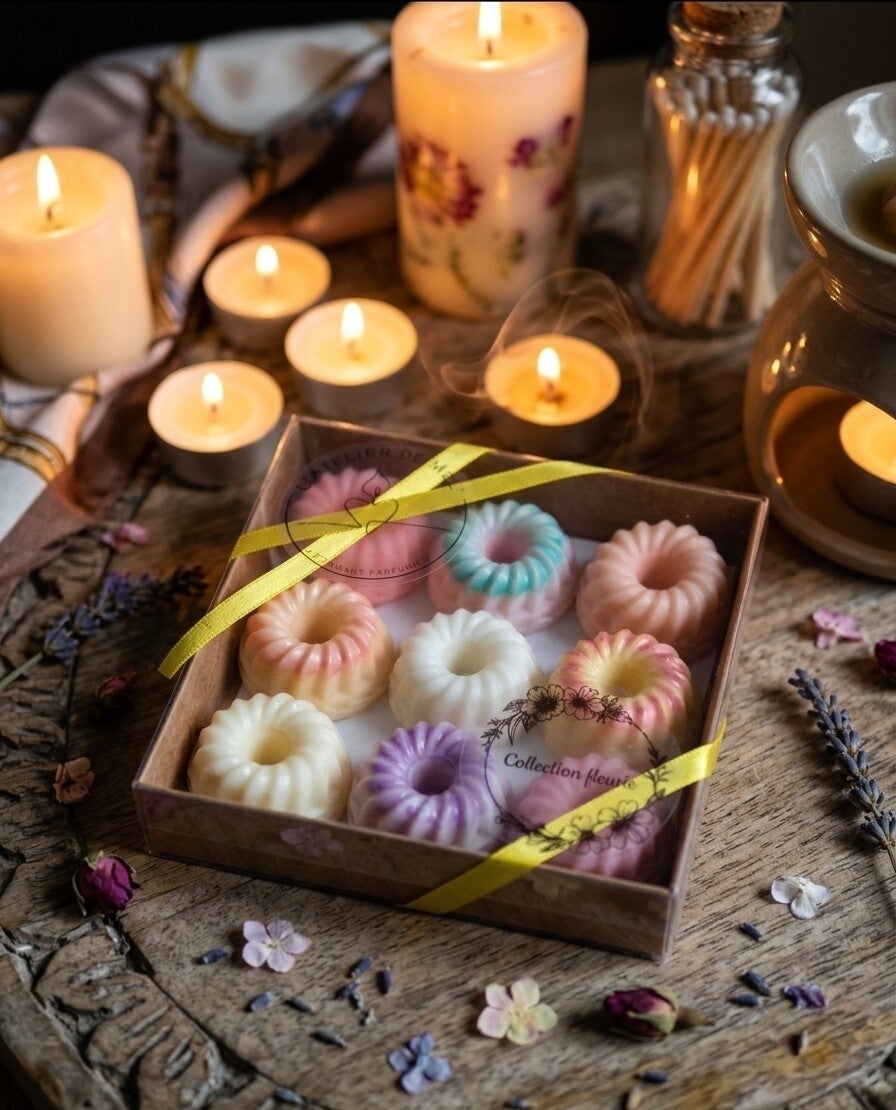 Coffret 9 fondants collection fleurie