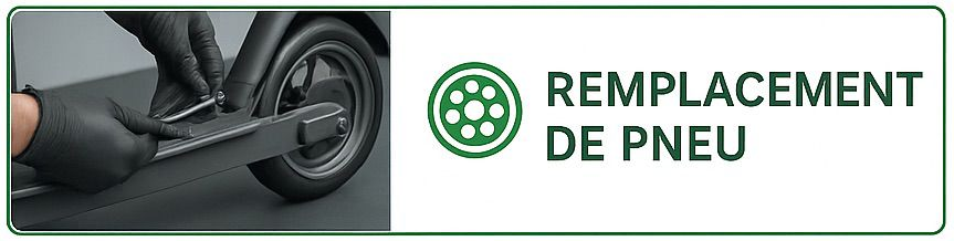 Pneu trottinette electrique Easy Trott & Co à Sallaumines