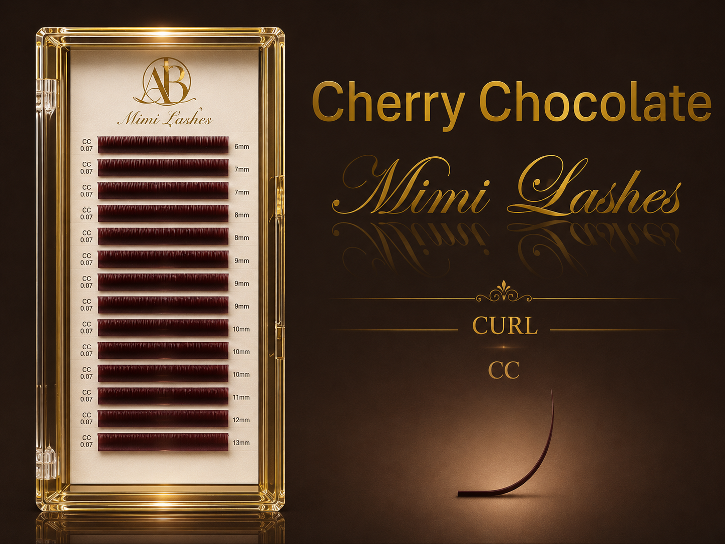 Mimi Lashes 0.07 Mix 6-13 (Cherry Chocolate)