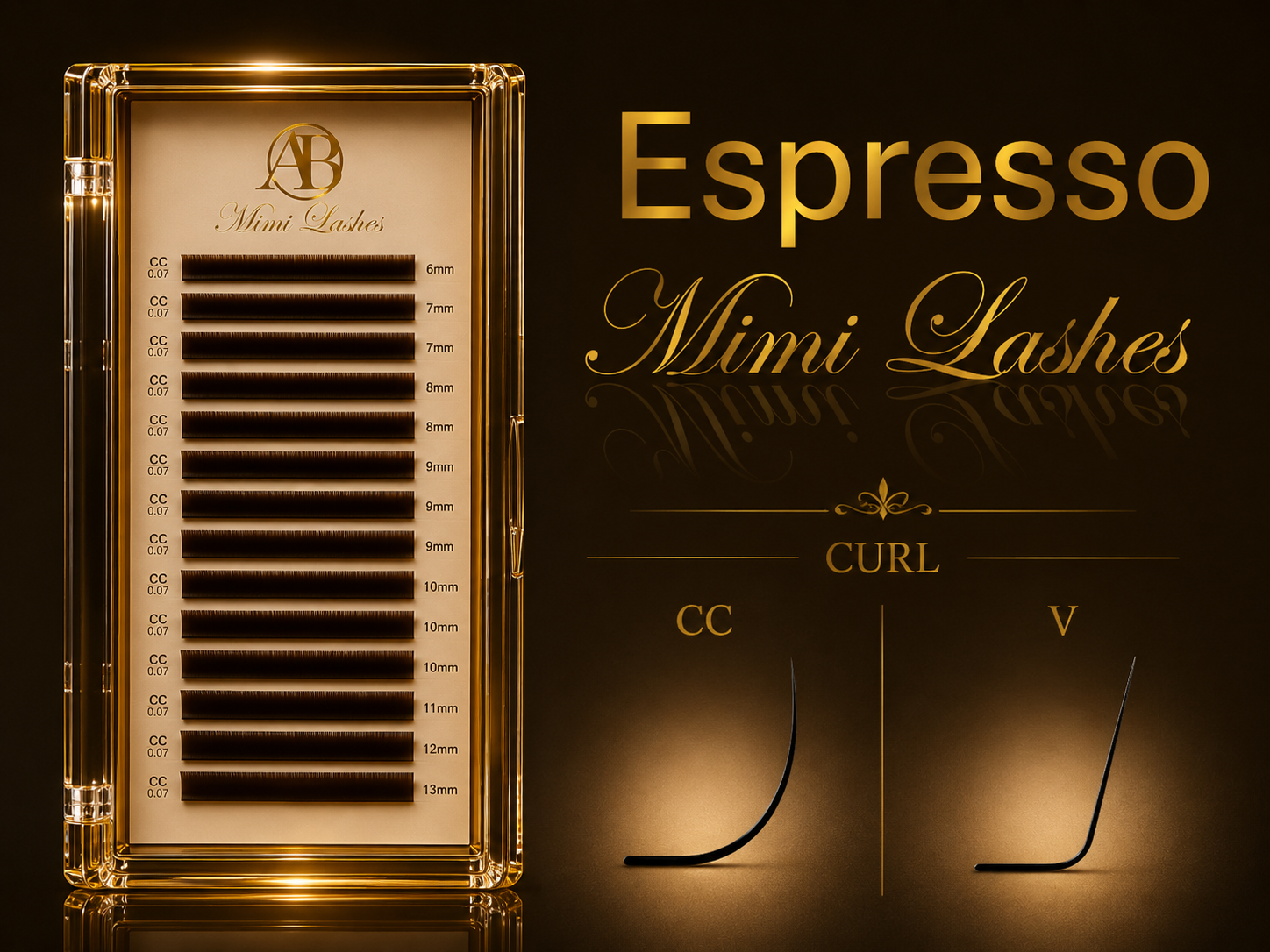 Mimi Lashes 0.085 Mix 6-13 (Espresso)