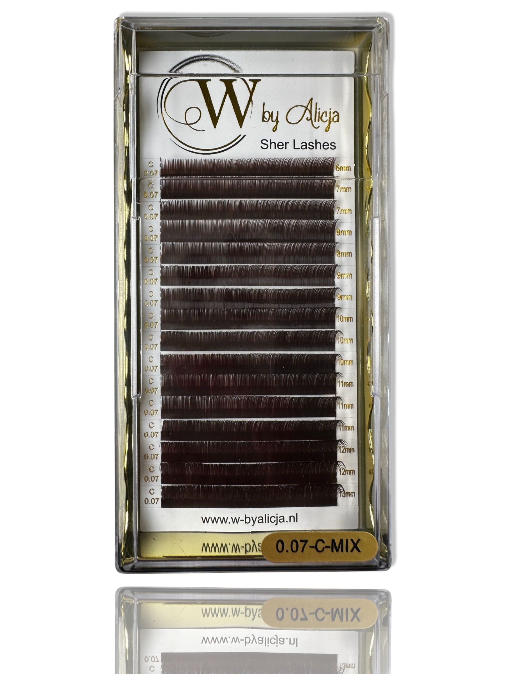 Sher Lashes 0.07C (Dark brownie)