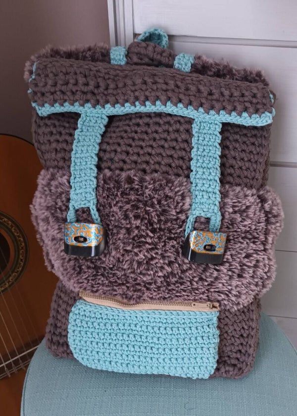 Sac à dos le "BABADOS" Chocolat - menthe
