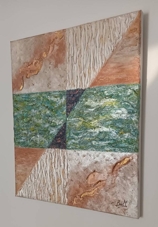 Acrylique texturée "Ressources"