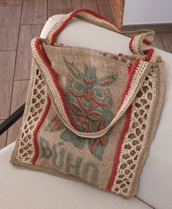 Sac cabas "CHOUETTE" 38x40cm