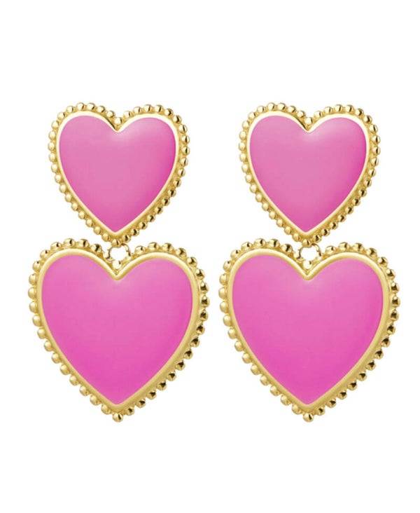 Big pinky oorbellen💗