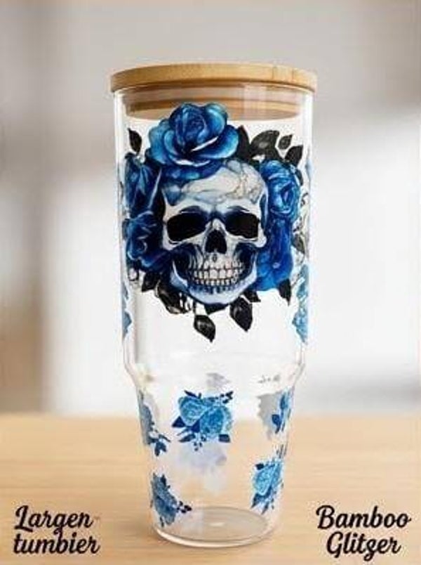 Totenkopf Glas Tumbler