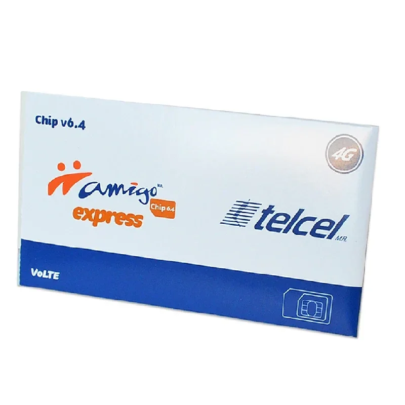 CHIP TELCEL CON RECARGA DE 100