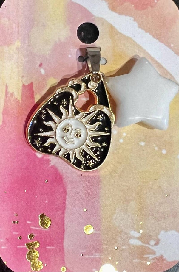 Crystal & Charm Necklace