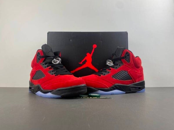 Jordan retro 5 red and black