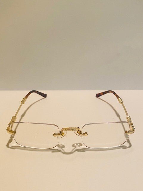 gold fashion glasses