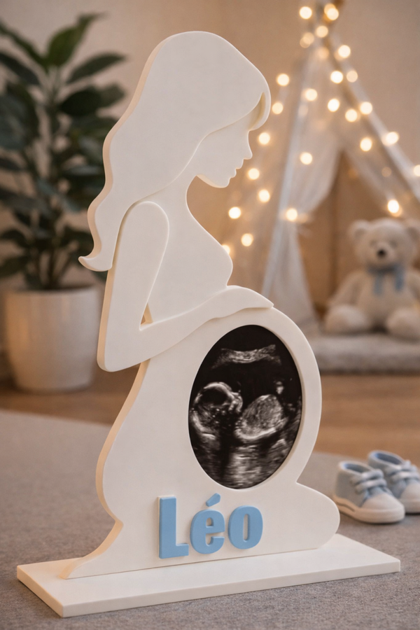 Cadre statue future maman - Échographie integrée