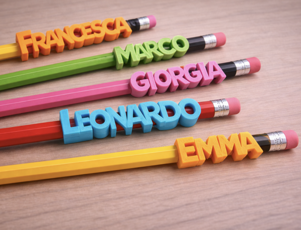 🔤 Prénom Personnalisé en Lettres 3D - Crayon ou stylo