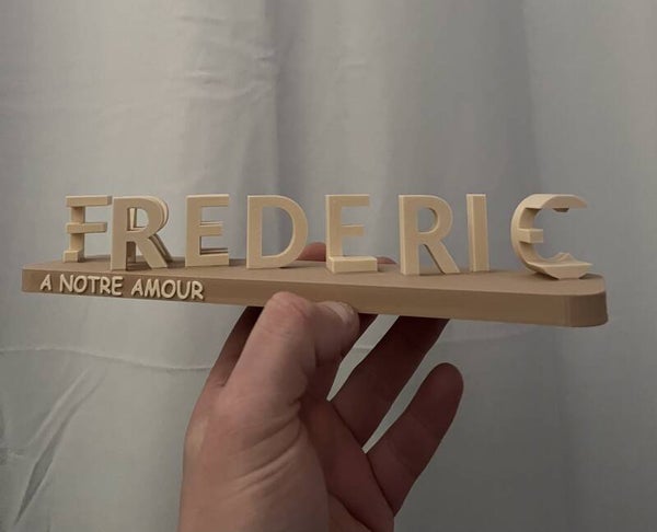 Prénoms entrelacés - EMILIE/FREDERIC